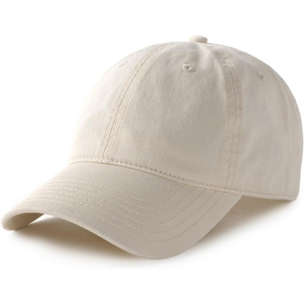 Vintage Washed Unstructured Baseball Cap 100% Washed Cotton Soft Cap Adjustable
